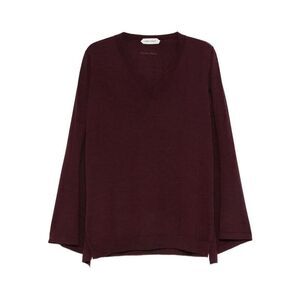 ALBERTA FERRETI Alberta Ferretti Women's V-Neck Knit Sweater Women 0104BROWN